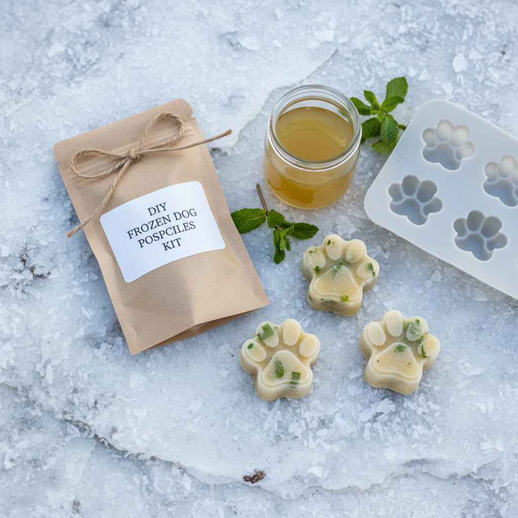 Maverick's Husky Chill Pops — Bone Broth & Mint Frozen Popsicle DIY Kit