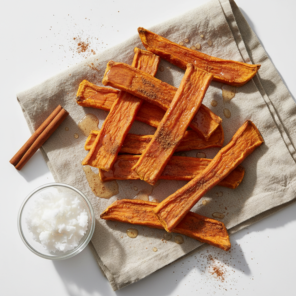 Sweet Potato Planks — Cinnamon & Coconut Oil